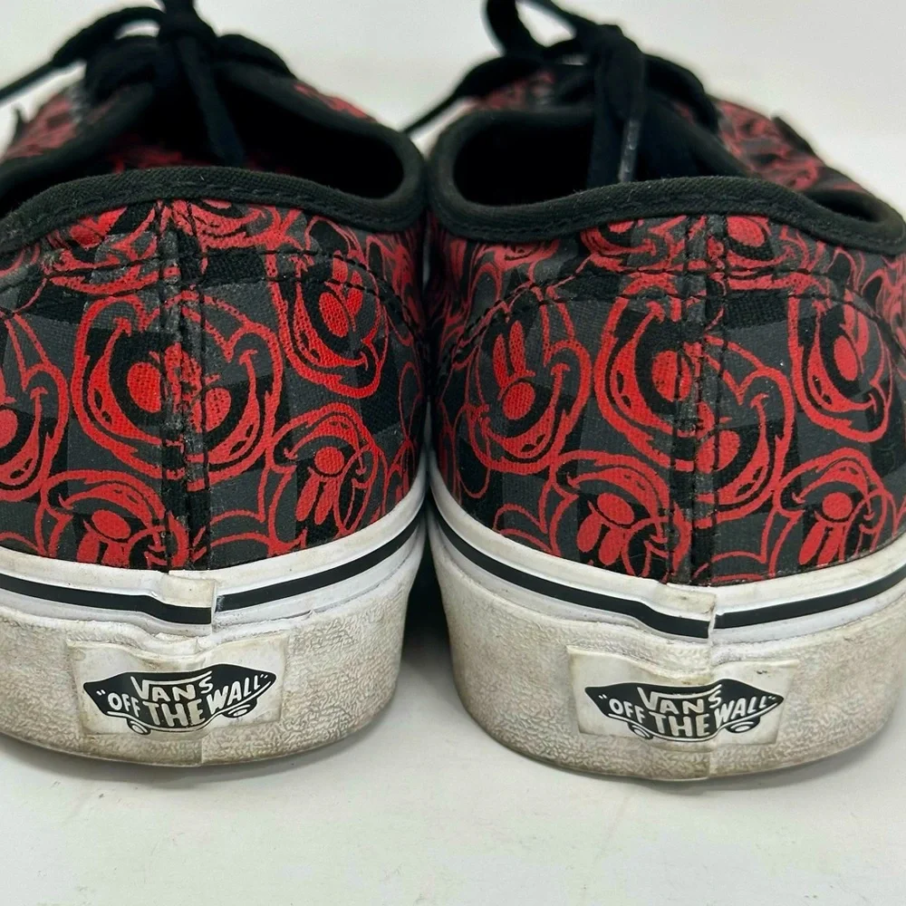 Vans x Disney Mickey Mouse Old Skool style Skater Lace up Shoes - BLACK RED - Picture 7 of 8